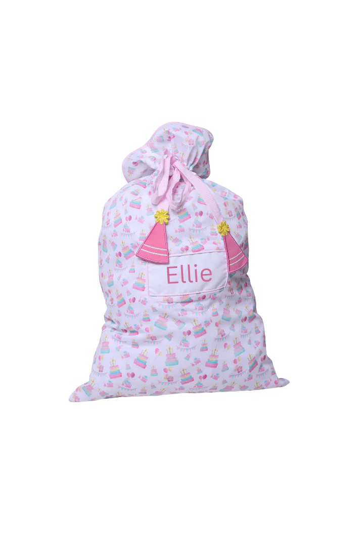 Smocked Pink Birthday Present Bag