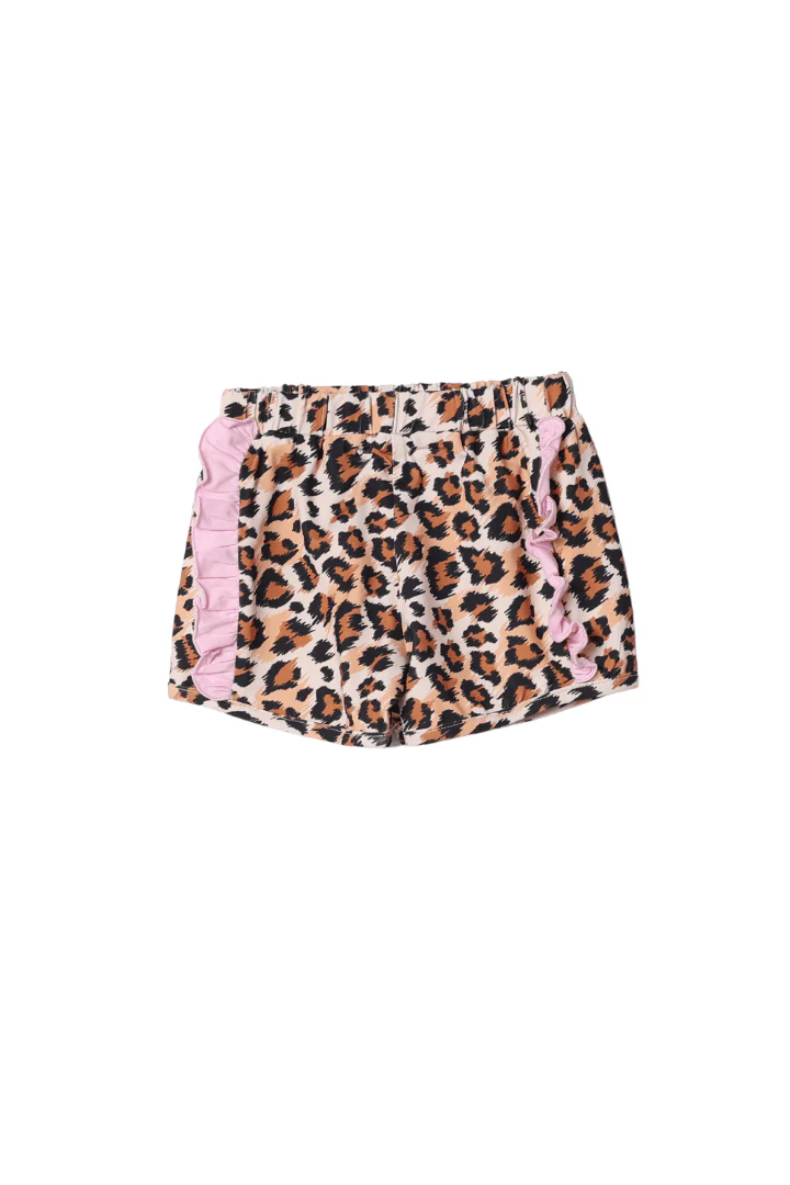French Knot Pink Mouse Leopard Short Set - Image 2